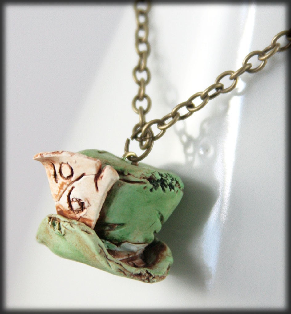 Where has the Hatter Gone Necklace, Jewelry, Handmade