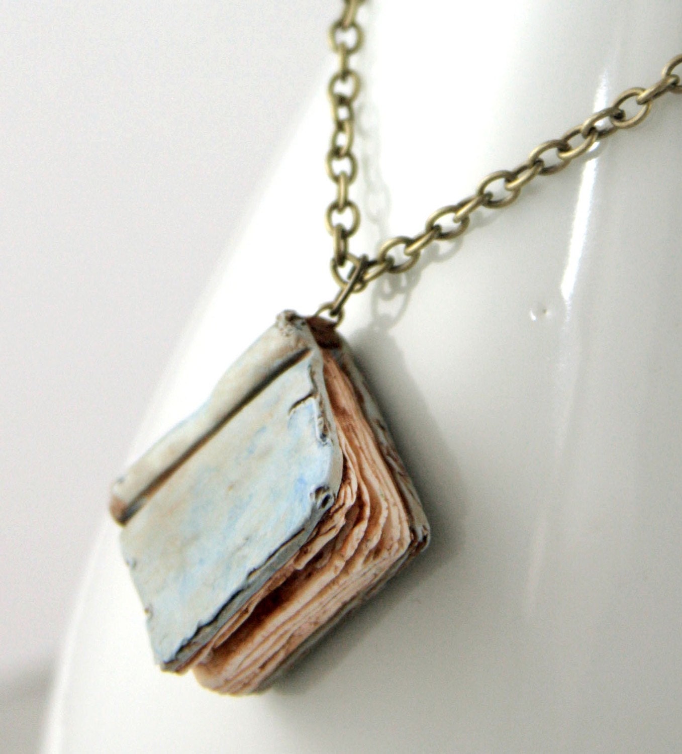 Beloved Book Necklace, jewelry, handmade