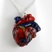 How Much I Love You, Anatomical Heart Necklace, Jewelry, Handmade