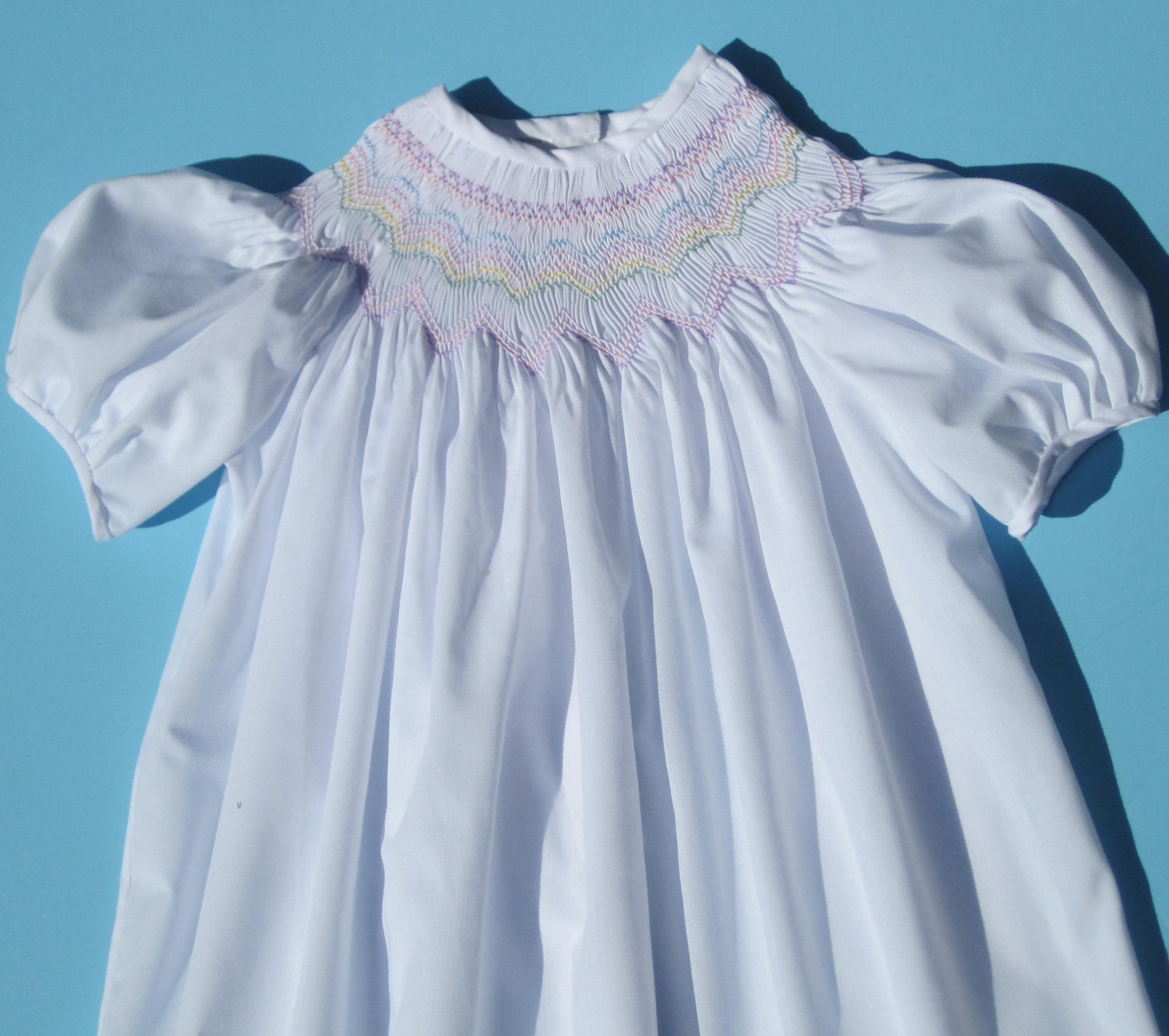 A Rainbow of Colours - Hand Smocked - Size 18 Month Toddler Dress