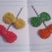Crochet Bow Hair Pins