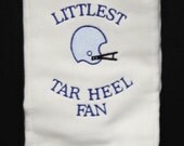 Littlest Tar Heel Fan Burp Cloth