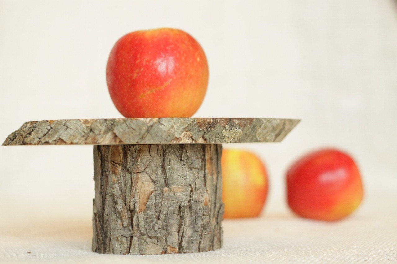 Extra Small Wooden Cake Plate featured in FOOD NETWORK Magazine