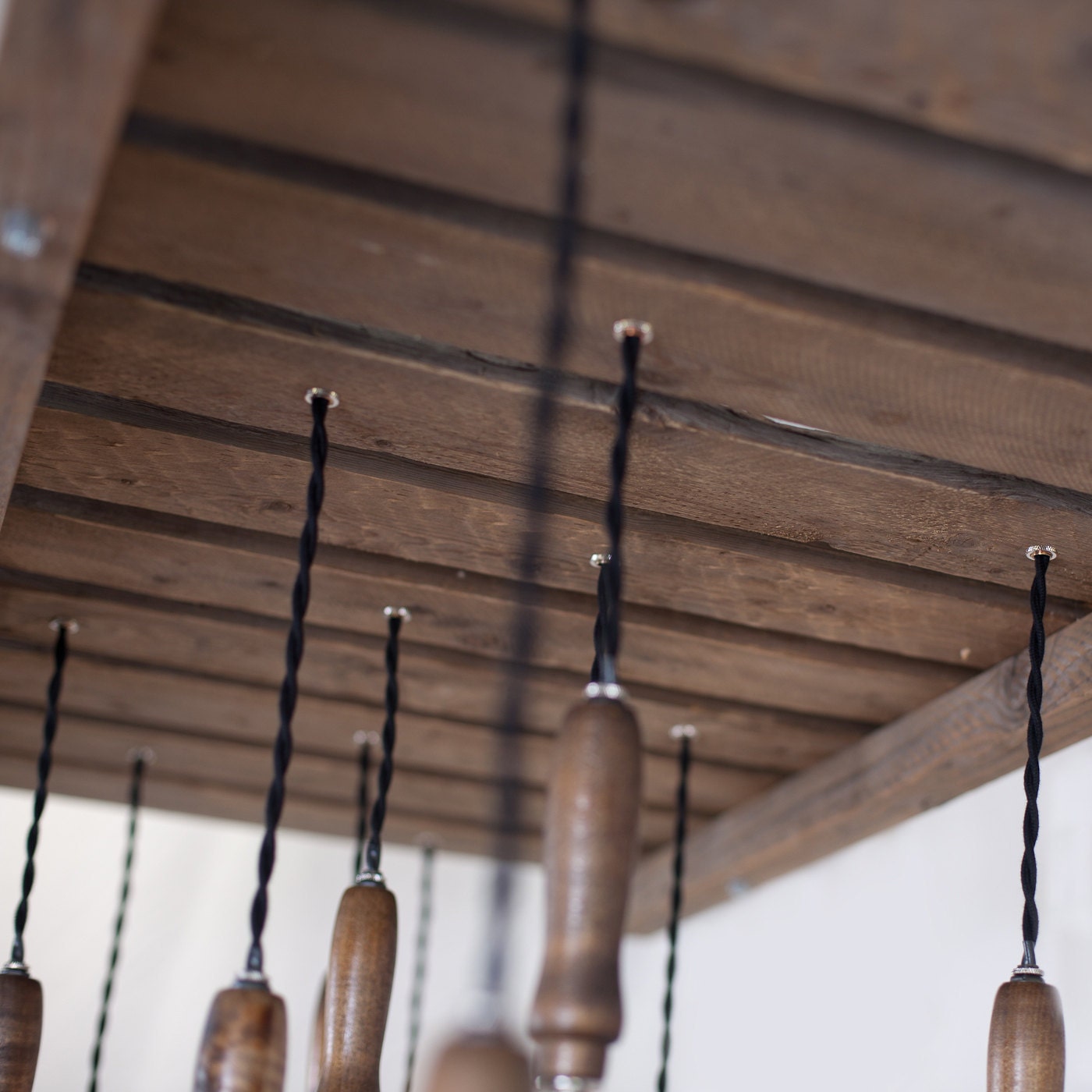 Wood Pallet Chandelier - 12 Bulb