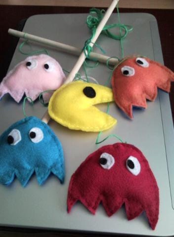 Pacman Crib Mobile or Nerd Decoration