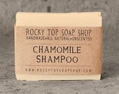 Solid Shampoo Bar with Chamomile Tea - All Natural Soap, Unscented Soap, Handmade Soap, Cold Process Soap, Vegan Soap