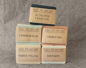 Clay Soap Set - Natural Soap, Handmade Soap, Unscented Soap, Cold Process Soap, Vegan Soap