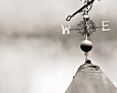 Weathervane Photography - Which Direction... 8x10 Fine Art Photograph, Romantic, Moody, Grey Home Decor  Wall Art