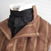 58in Silk Cravat, in stiff black silk, for Victorian and Edwardian men of discerning tastes