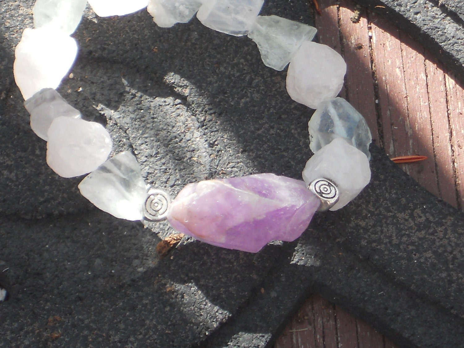 Crystal Quartz Wrist Mala inspired Bracelet
