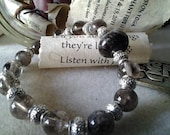 Smoky Quartz Mala Inspsired Bracelet