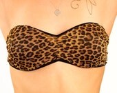 Leopard Print Bandeau Bra