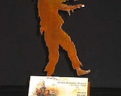 Zombie Walking Profile Silhouette Business Card Holder