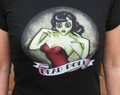 Zombie Shirt - Dead Doll Zombie Pin Up T-Shirt