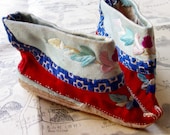 Antique Chinese Silk Shoes - Rare Hand Embroidered  for Foot Binding