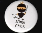 Beware--Ninja Chick Button