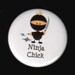 Beware--Ninja Chick Button