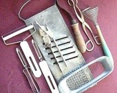 Vintage Kitchen Collection of Nine Utensils