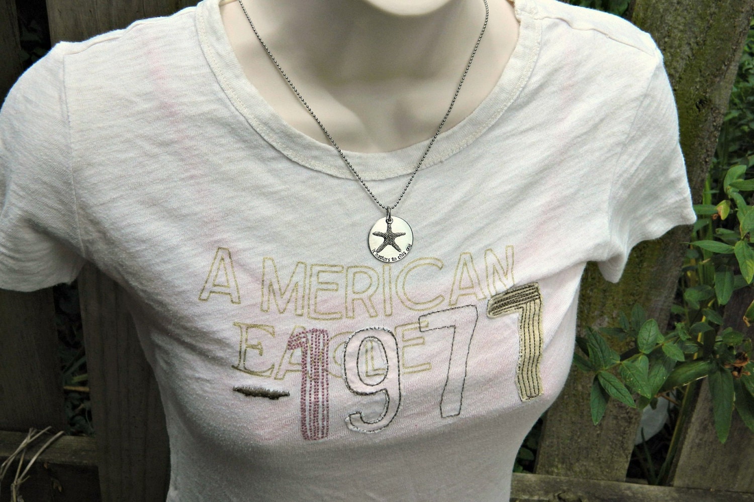 Handstamped Necklace - Charity for Reece's Rainbow - Starfish Rescue Poem - "It Matters to This One" Design
