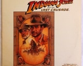 VERY RARE Indiana Jones and the Last Crusade Vinyl Soundtrack LP Harrison Ford - Excellent Condition