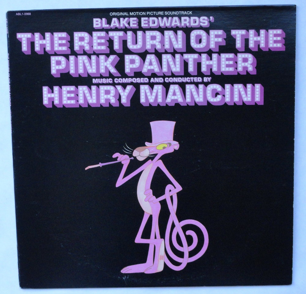 RARE The Return of the Pink Panther Vinyl Soundtrack (1975) Henry Mancini