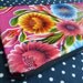 Mexican Oil Cloth Rosegall in Aqua