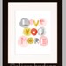 love you more wall art print