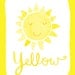 Wall Art Print Color Series- Yellow