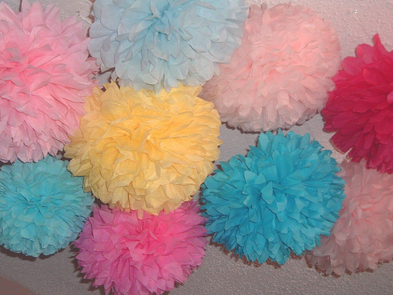 Set of 24 poms ...Pick your colors