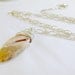 Pink Peruvian Opal Necklace with Sterling Silver Chain, Rose