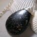 Black and Gold Necklace, Apache Gold Teardrop Focal, Modern Fashion