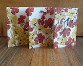 Floral Notes, Set of 6 screenprinted note cards. - PressNo9