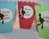 25 Popcorn Boxes Ready to POP- Choose your colors