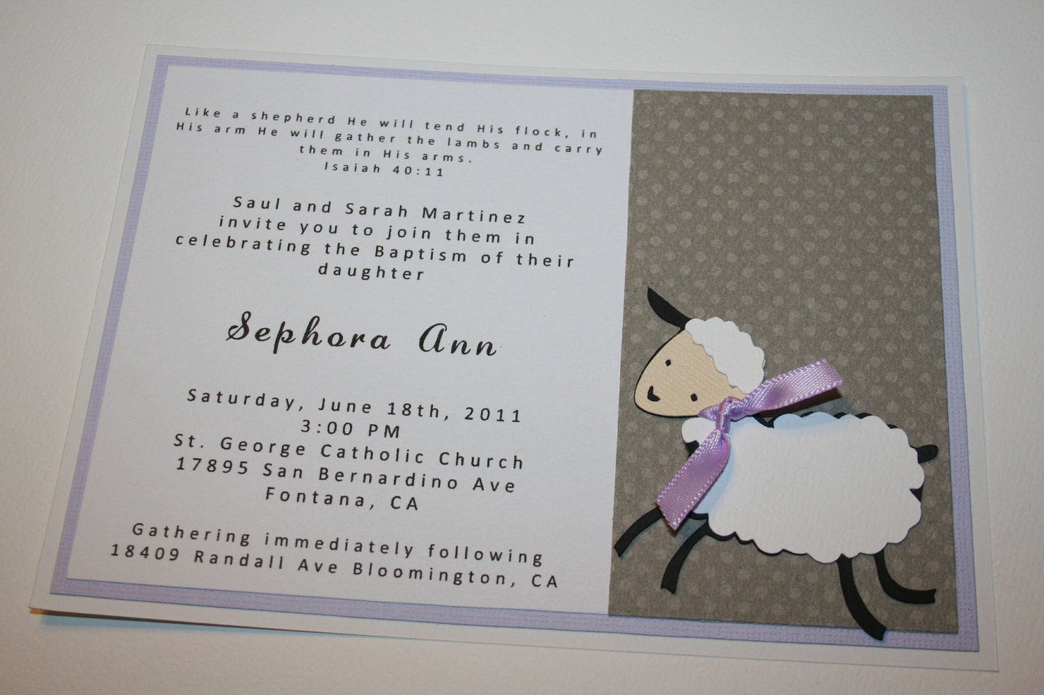 Lamb Invitations