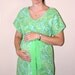 Ivan Hospital Maternity Gown in Lime Green and Blues-Deliver Your Baby in Style by Mommy Moxie on Etsy
