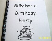 INSTANT DOWNLOAD - Billy has a Birthday Party - PDF eBook - Downloadable eBook - Enhance Vocabulary and Sight Word Recognition