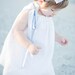 Beach Wedding---Flower Girl Pillow Case Dress---Cotton Eyelet---Perfect for Weddings or Portraits