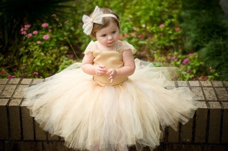 Flower Girl Dress---Tutu and Top---Full of Sparkle---Perfect for Weddings or Portraits