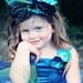 Peacock Flower Girl Dress--Tutu--Satin Corset Top w Handmade Flowers----Weddings-Pageants-Portraits