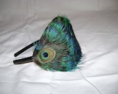 Iridescent Peacock Burlesque Headband