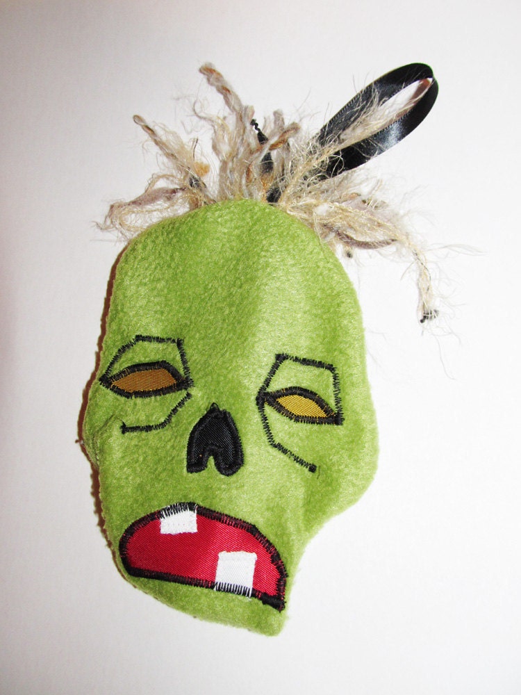 Zombie Head Zipper Pouch