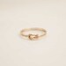 Solid 14K Gold Infinity knot ring Hug ring Alternate wedding ring, engagement, commitment ring promise ring same sex nautical jewelry