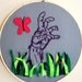Everything's Coming Up... Zombie. Springtime Hand Embroidery