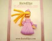 Rapunzel Disney Princess Inspired Ribbon Sculpture Hair Clip ...Hair Accessory ...Hairbow
