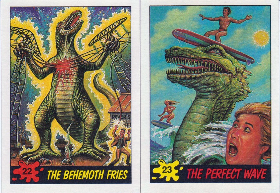 Dinosaurs Attack Trading Cards 5 packs