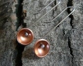 Copper and Sterling Silver Cold Joined, Kinetic Earrings