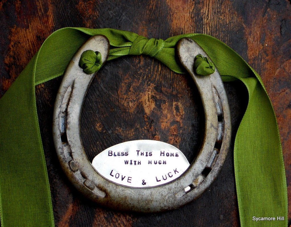 The Love and Luck Horseshoe - Traditional Symbol of Good Luck Handmade Original by Sycamore Hill