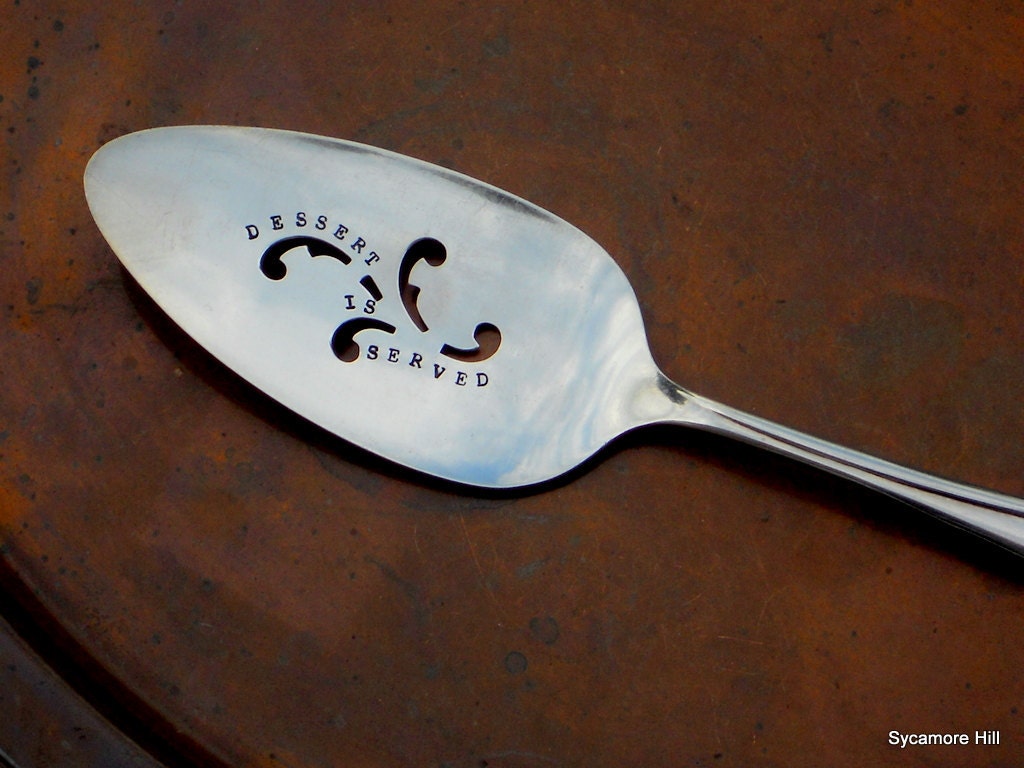 Dessert Is Served.   Organically Upcycled Vintage Silverplate Server - The Original by Sycamore Hill