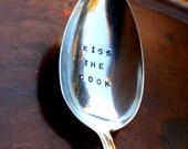 Kiss the Cook - Vintage Silver Serving Spoon