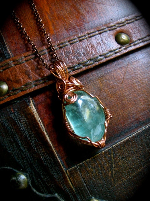 Green Fluorite Faery Amulet